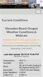 Mobile Screenshot of glenedenbeachweather.com